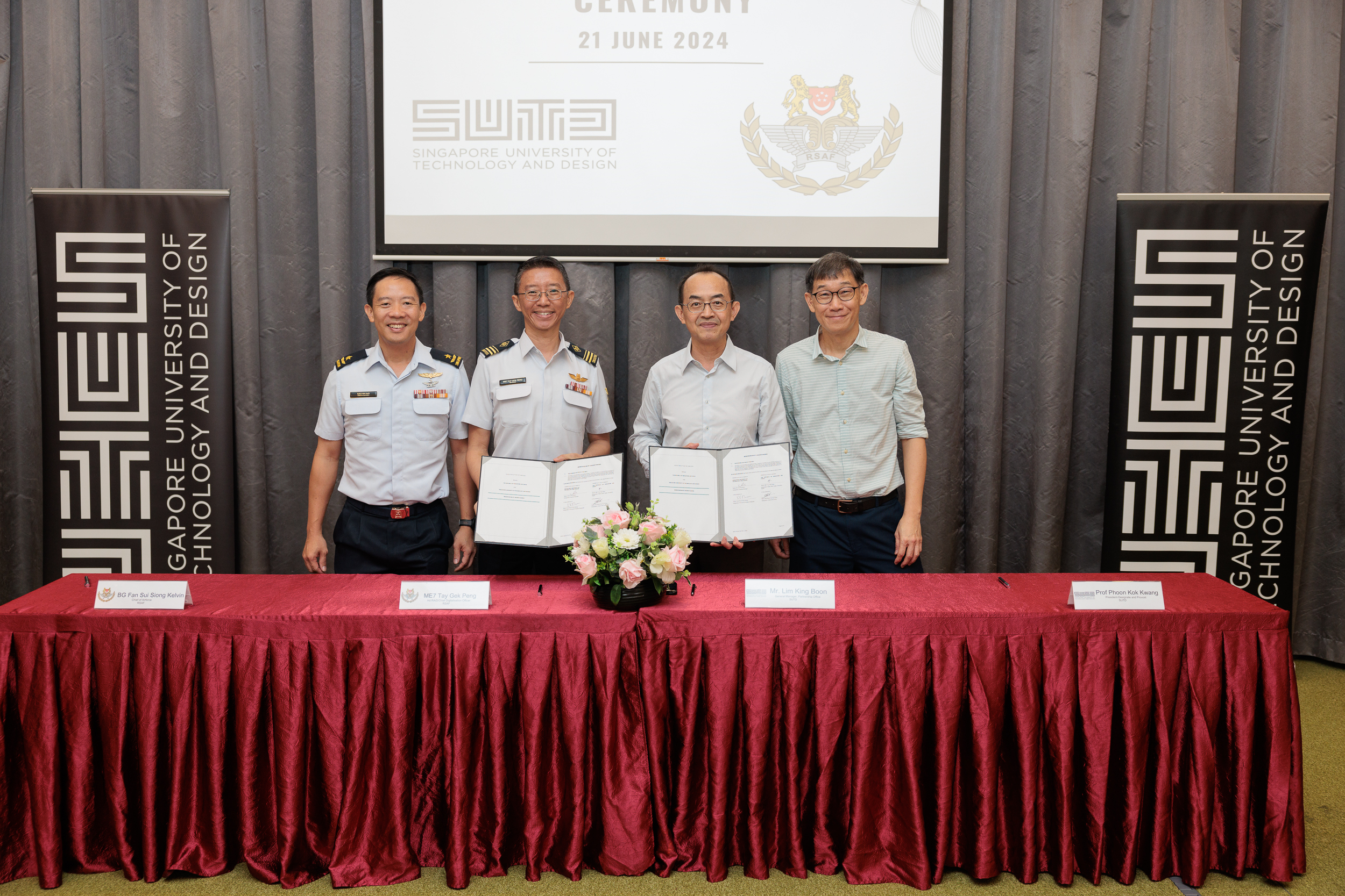 SUTD signs MoU with RSAF